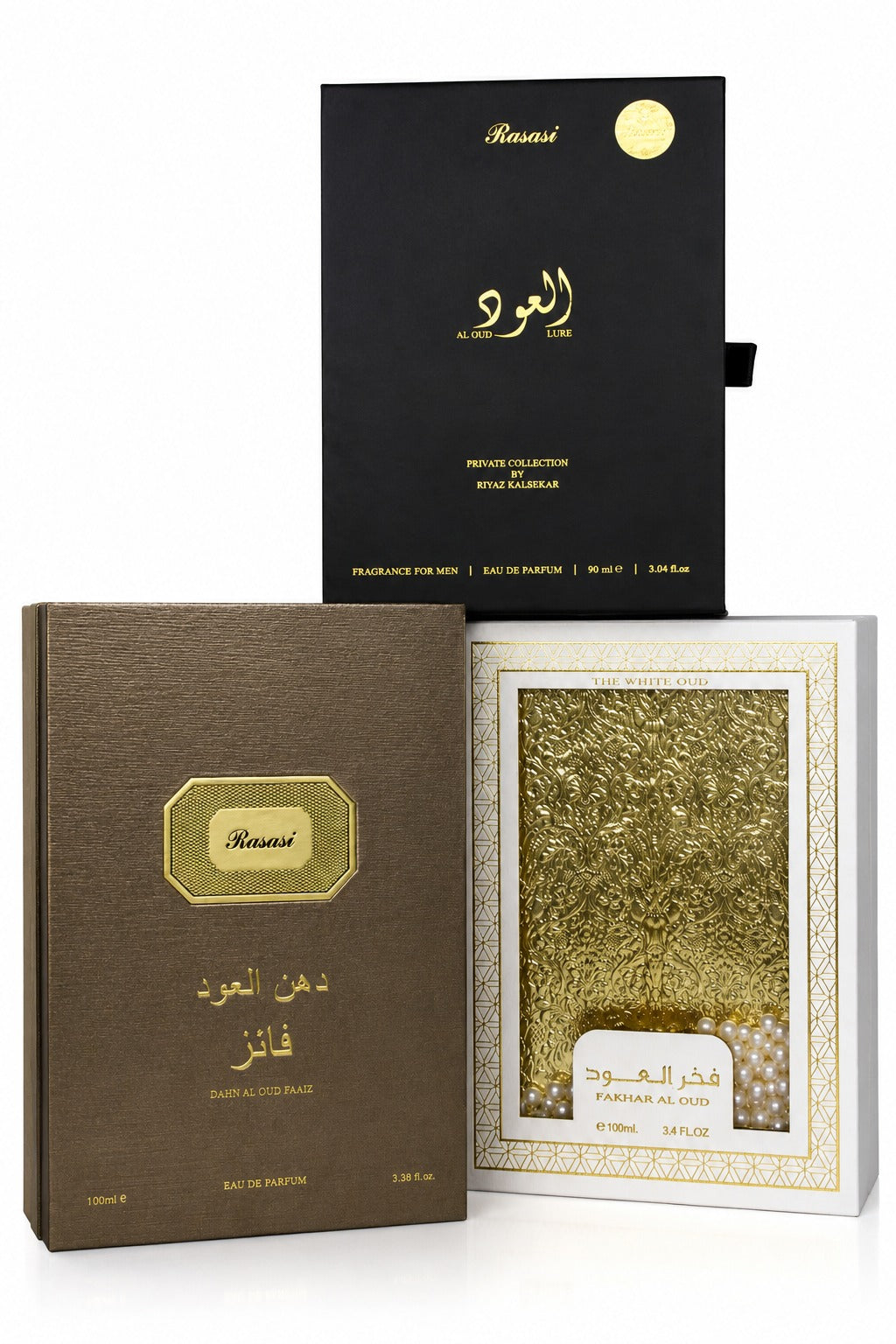 Collector's Set: Fakhar Al Oud White Oud, Al Oud LURE & Dhan Al Oud Faaiz